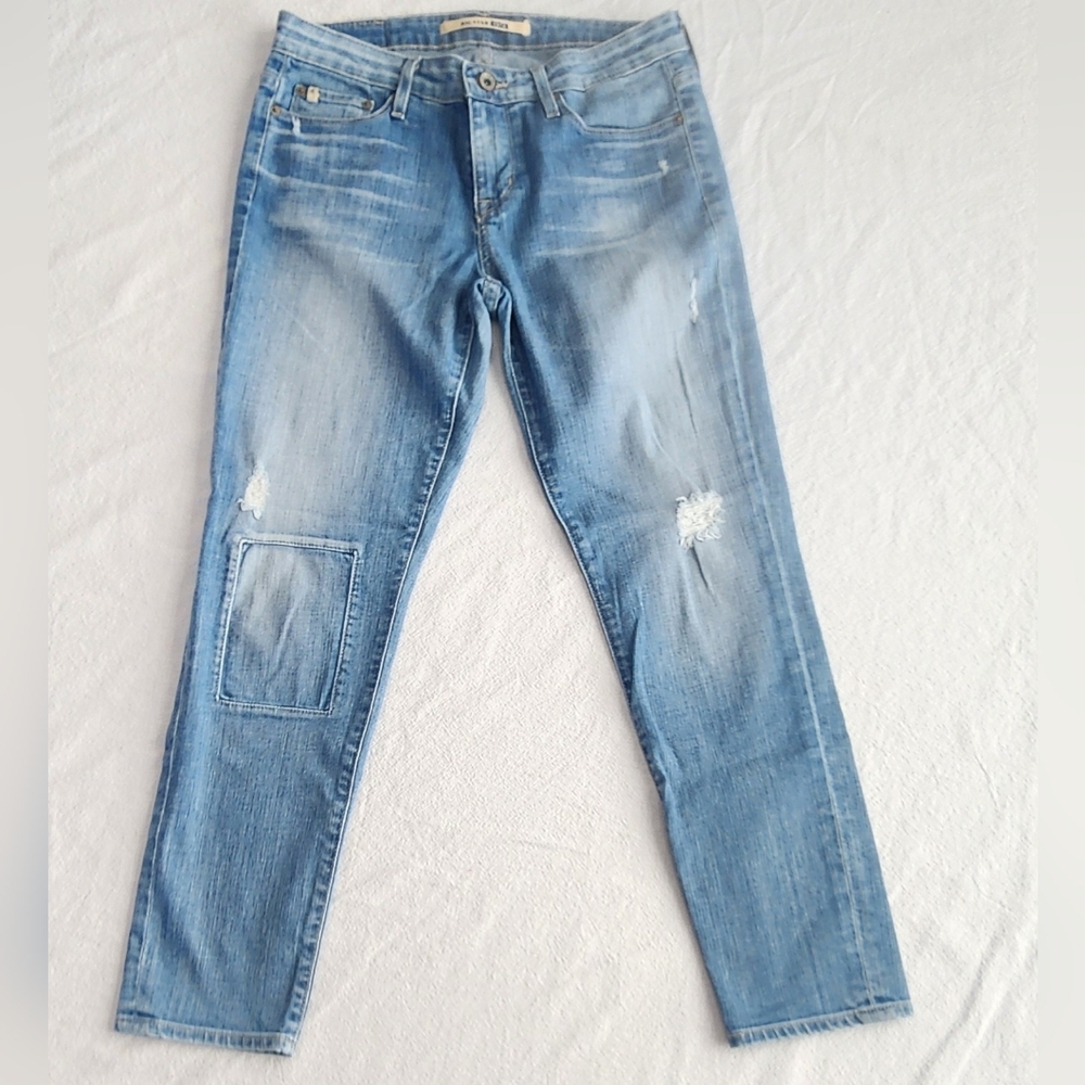 Big Star Jeans Womens (Waist 28, Inseam 27") Mid-Rise Straight Leg Distressed